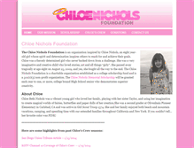 Tablet Screenshot of chloenichols.org
